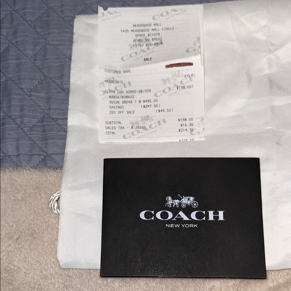 Coach Nomad Purple Hobo Bag with Versatile Straps - Picture 10 of 13